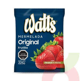 Mermelada Frutilla Original Watts 225Gr