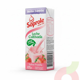 Leche Cultivada Frutilla Soprole 170Ml
