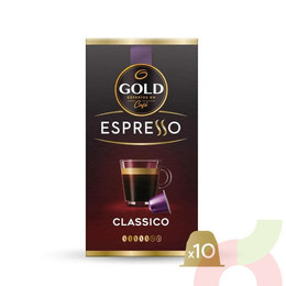 Cápsulas Café Espresso Classico Gold 50Gr 10 Unidades