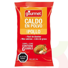 Caldo en Polvo de Pollo Gourmet 48Gr