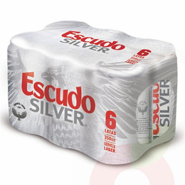 Cerveza Silver Lager Escudo 350Cc 6 Unidades