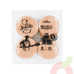 Pan Artesanal Hallulla Prehorneada 680Gr 8 Unidades