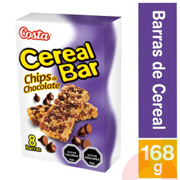 Barras De Cereal  Chips Costa 168Gr