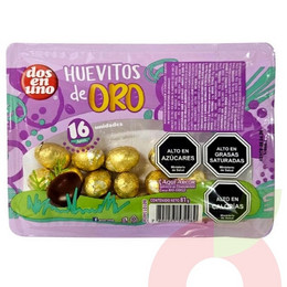 Huevitos de Oro Dos en Uno 16 Unidades
