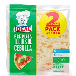Pre Pizza Toques de Cebolla Ideal 500Gr 2 Unidades
