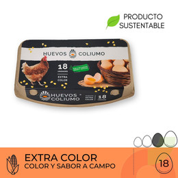 Huevos Coliumo Extra Color 18 Unidades