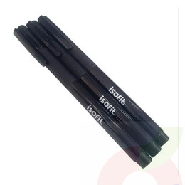 Bolígrafo Gel Negro 3 Unidades Isofit 