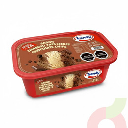 Helado Tiramisú Tres Leches Chocolate Chips Trendy 2.5Lt