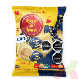 Bombones Blancos Bon o Bon 15Gr 5 Unidades