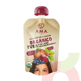 Puré de Manzana Arándano y Betarraga Ama 90Gr