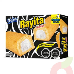 Rayita Vainilla Marinela 120Gr 4 Unidades