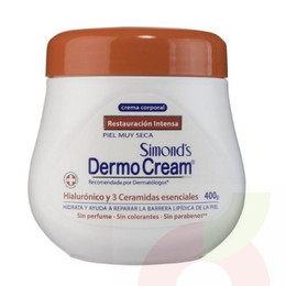 Crema Corporal Hialurónico y 3 Ceramidas Dermocream Simonds 400Gr
