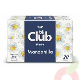 Infusión de Hierba Manzanilla Té Club 20Gr 20 Unidades