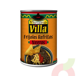 Frijoles Refritos Negros Pancho Villa 430Gr