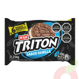 Galletas Triton Vainilla McKay 234Gr 6 Paquetes