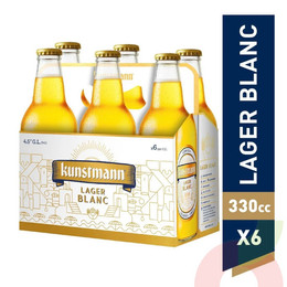 Pack Cerveza Lager Blanc Kunstmann 330Cc 6 Unidades