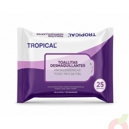 Toallitas Desmaquillantes Tropical 25 Unidades