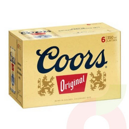 Cerveza Coors 6 Unidades 350Cc