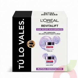 Set Ácido Hialurónico Crema Día + Noche Loreal 100Ml