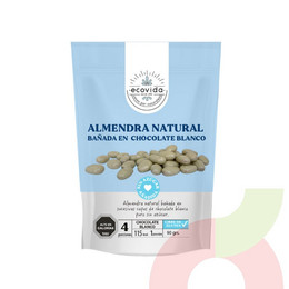 Almendra Bañada en Chocolate Blanco Ecovida 90Gr