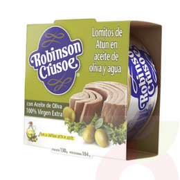 Atún con Aceite de Oliva Robinson Crusoe 130Gr
