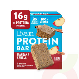 Barras de Proteína Manzana Canela Livean 225Gr