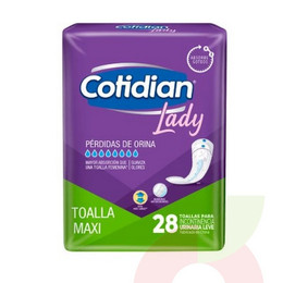 Toalla Maxi Cotidian Lady 28Unid 