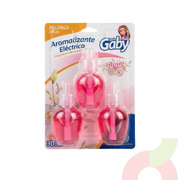  Recarga Aromatizante Rosas Doña Gaby 30Ml 3 Unidades