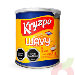 Papas Wavy Sal de Mar Kryzpo 33Gr