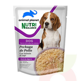 Sachet Pechuga Pollo con Salmón al Jugo NutriBalance 100Gr