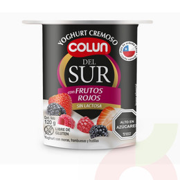 Yoghurt Del Sur Frutos Rojos Colun 120G