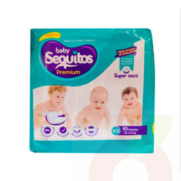 Pañales Sequitos XG 10 Unidades