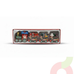Adorno Tren de Navidad Decorativo 4 Vagones