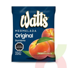 Mermelada Durazno Original Watts 225Gr