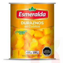 Durazno  Cubitos Esmeralda 425Gr 