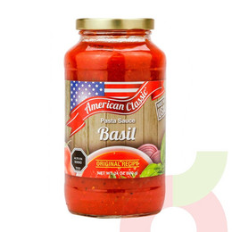 Salsa de Tomate con Albahaca American Classic 680Gr