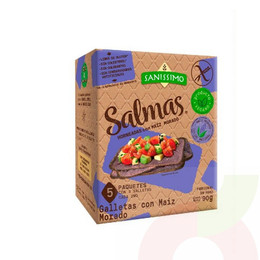 Galletas Maíz Morado Salmas Sanissimo 5P 90Gr