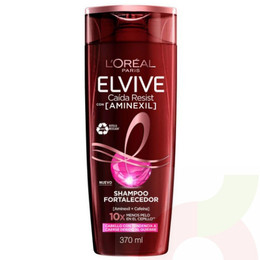 Shampoo Fortalecedor Aminexil  Cafeína  Elvive 370Ml 