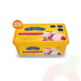 Helado Super Premium Frambuesa a la Crema 1Lt