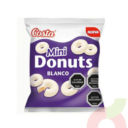 Galletas Mini Donuts Blanco Costa 35Gr