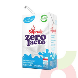 Leche Descremada Zerolacto Soprole 1Lt