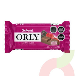 Chocolate Orly Relleno con Berries Ambrosoli 95Gr