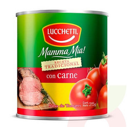 Salsa de Tomate con Carne Lucchetti 215Gr