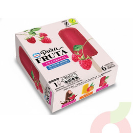 Helados Pura Fruta Frambuesa Savory 300Ml 6 Unidades