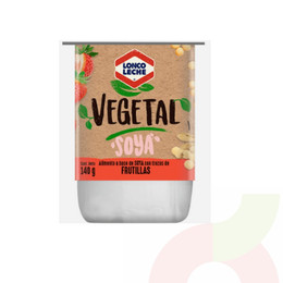Yoghurt Vegetal de Soya Frutilla Lonco Leche 140Gr