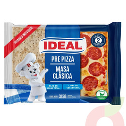 Pre Pizza Masa Clásica Ideal 315Gr 2 Unidades