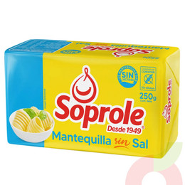 Mantequilla Sin Sal Soprole 250Gr