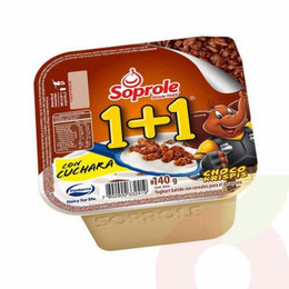 Yogurt 1+1 Choco Krispi Soprole 40Gr