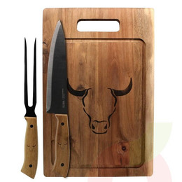 Tabla, Cuchillo y Tenedor Wayu