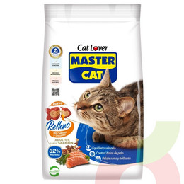 Alimento Gato Relleno Sabor Salmón Master Cat 8Kg